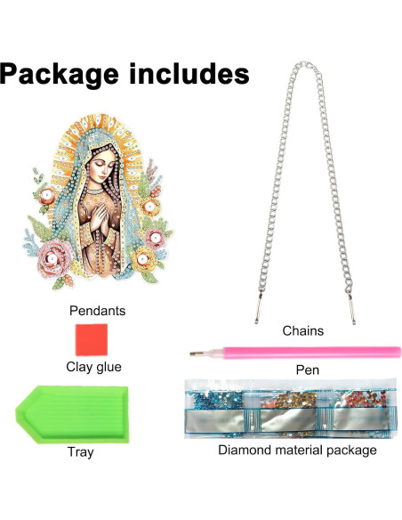 Kit de Pintura de Diamante JISHSHAY 5D Colgante DIY 16cm Kit de Pintura de Diamante JISHSHAY 5D Colgante DIY 16cm