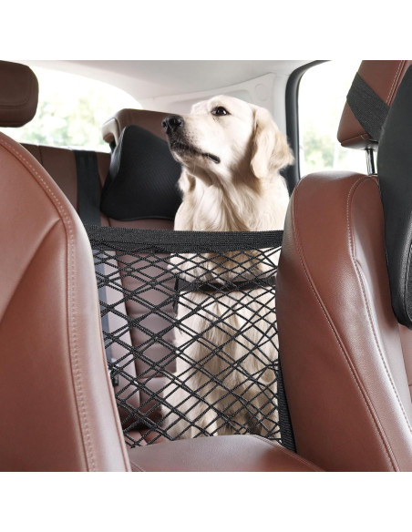 Barrera de coche para perros Rabbitgoo 90x100 cm con ganchos
