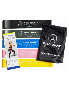 Set de 5 Bandas de Resistencia ProBody Pilates 30.48x5.08cm