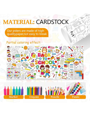 Póster Gigante para Colorear TAKEALLOKO 78.74 x 180.34 cm