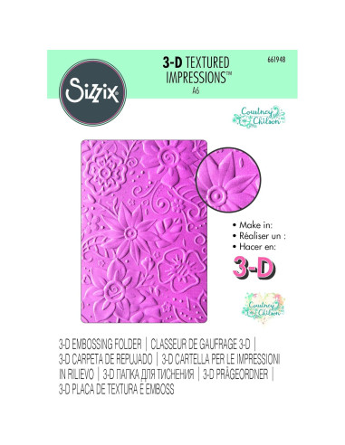 Carpeta de Embossing Sizzix 661948 Botánicos Bohemios 16.5cm