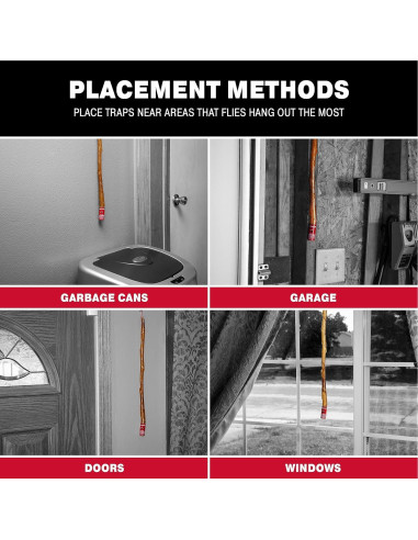 Trampa Adhesiva para Moscas Catchmaster 96 Piezas No Tóxica