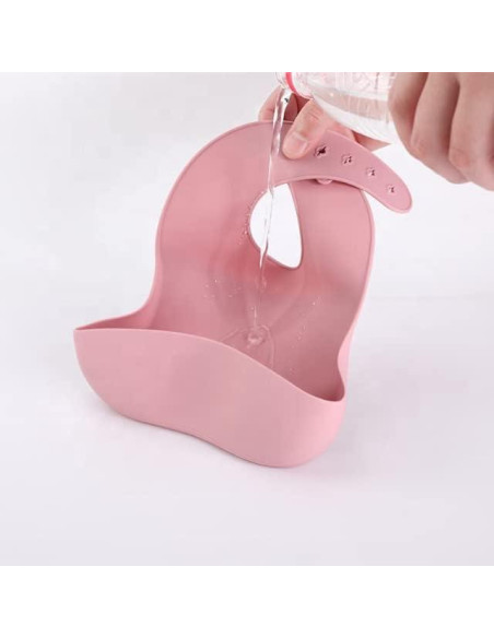 Babero de Silicona Aiden's Corner Verde Ajustable para Bebés Babero de Silicona Aiden's Corner Verde Ajustable para Bebés