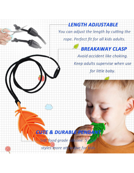 Collar Masticable Sensorial Atsky para Niños y Adultos - Silicona Segura
