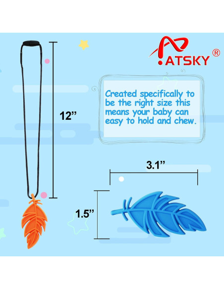 Collar Masticable Sensorial Atsky para Niños y Adultos - Silicona Segura