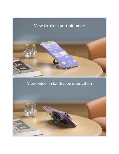 Soporte Magnético Ajustable MagSafe SUPERONE - 2 Pcs Negro