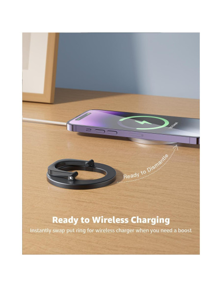 Soporte Magnético Ajustable MagSafe SUPERONE - 2 Pcs Negro