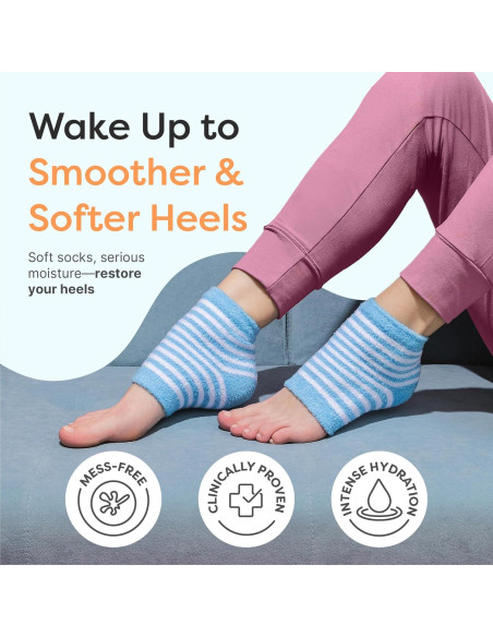 Calcetines Hidratantes ZenToes para Talones Agrietados - Regular