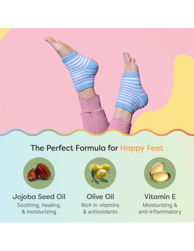 Calcetines Hidratantes ZenToes para Talones Agrietados - Regular