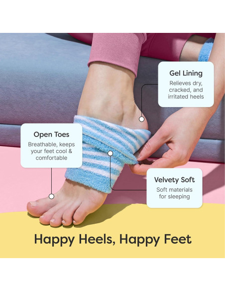 Calcetines Hidratantes ZenToes para Talones Agrietados - Regular