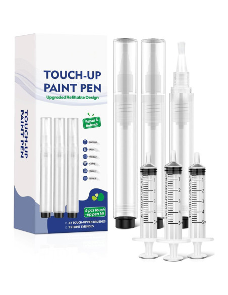 Bolígrafo de Pintura Rellenable YULOFMVE 6 Pcs Reparación