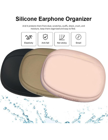 Organizador de Auriculares de Silicona CIXVOEMK 3 Colores