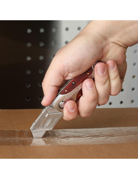 Cuchillo de Utilidad Sheffield 12525 2 Paquete con Cierre