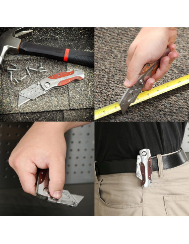 Cuchillo de Utilidad Sheffield 12525 2 Paquete con Cierre