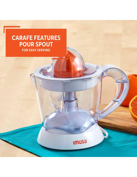 Exprimidor Eléctrico de Cítricos IMUSA 1006 ml Blanco