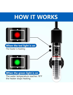Calentador de Acuario FREESEA 25W Sumergible para Betta 2