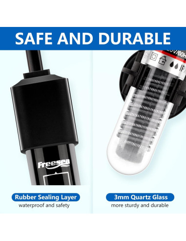 Calentador de Acuario FREESEA 25W Sumergible para Betta