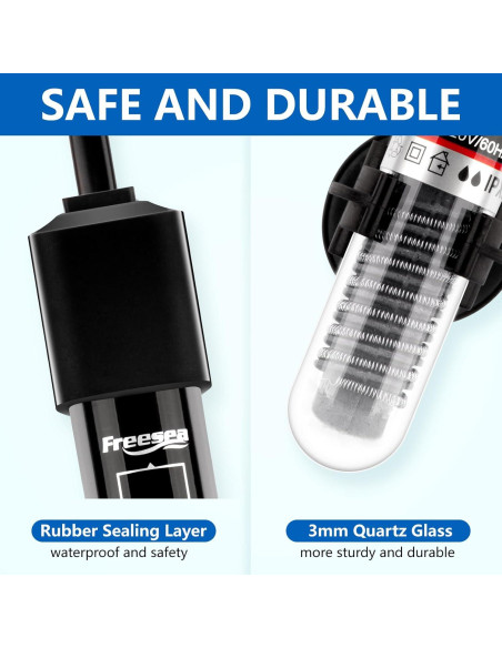 Calentador de Acuario FREESEA 25W Sumergible para Betta