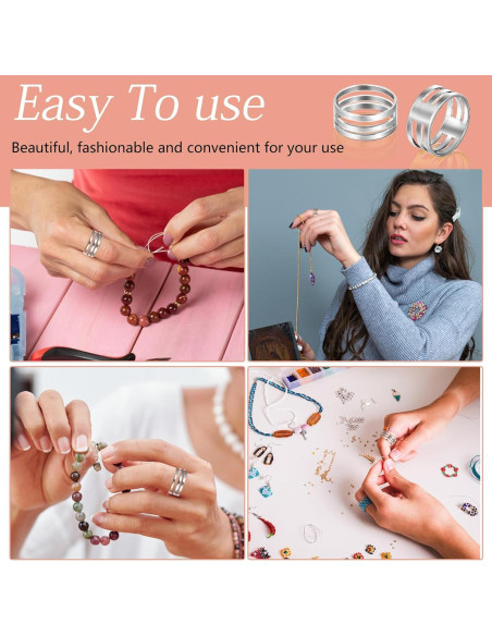2 Piezas Herramienta Abridora de Anillos de Salto ZEYIYER Plata
