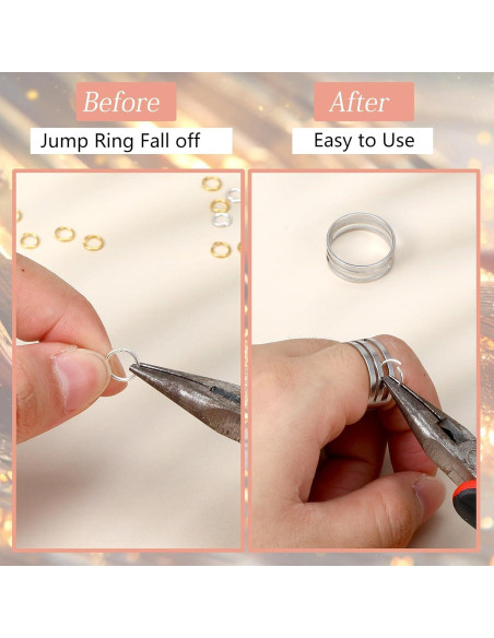 2 Piezas Herramienta Abridora de Anillos de Salto ZEYIYER Plata