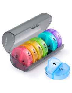 Organizador de Pastillas Semanal Sukuos AM PM 7 Días