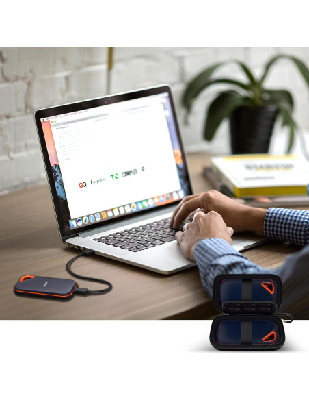 Funda de Almacenamiento para SSD SanDisk 1TB 2TB 4TB - Negra