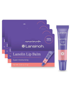 Bálsamo Labial Ultra-Hidratante Lansinoh, 4 Tubos de 7g