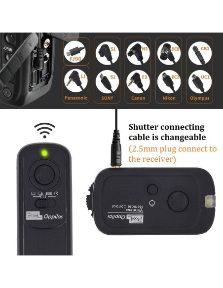 Disparador Remoto Inalámbrico Pixel RW-DC0 para Nikon Z8 Z9 D3 D4 D5 D6