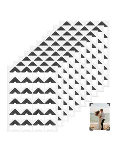 240 Esquinas de Foto Autoadhesivas Abeillo Negras 2x2cm