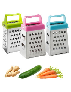 Mini Rallador de Queso Genérico 3 Piezas Acero Inoxidable