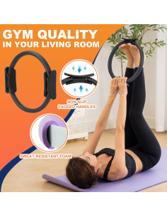 Conjunto de Pilates Tsikavo: Anillo 30.48 cm, Pelota 22.86 cm 2