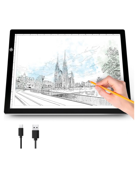 LooEooDoo A3 Luz Pad LED Ajustable para Arte y Esbozo