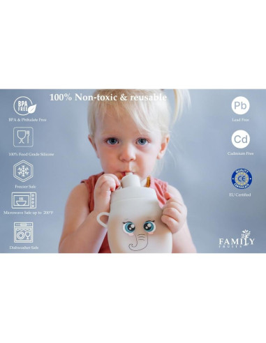 Bolsas Reutilizables de Silicona FAMILY FRUITS 2 Unidades Elefante