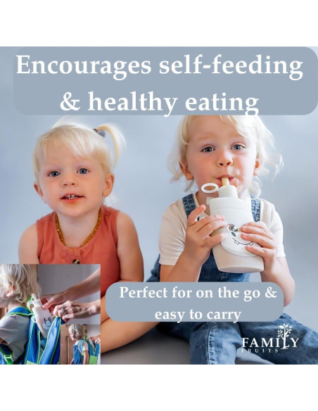 Bolsas Reutilizables de Silicona FAMILY FRUITS 2 Unidades Elefante