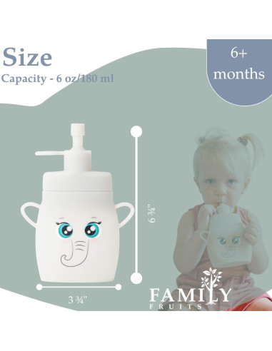 Bolsas Reutilizables de Silicona FAMILY FRUITS 2 Unidades Elefante