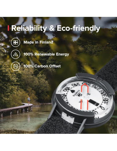 Brújula Suunto M-9 para Muñeca, Impermeable, Hemisferio Norte