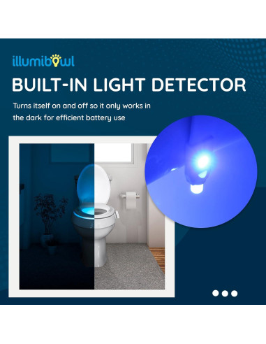 Luz Nocturna para Inodoro Illumibowl con Sensor de Movimiento