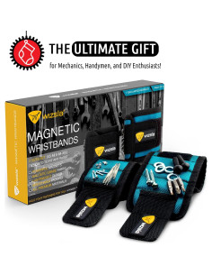 Juego de 2 Pulseras Magnéticas WIZSLA para Tornillos 2