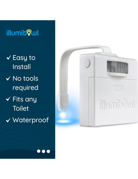 Luz Nocturna para Inodoro Illumibowl con Sensor de Movimiento