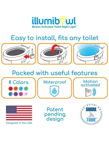 Luz Nocturna para Inodoro Illumibowl con Sensor de Movimiento
