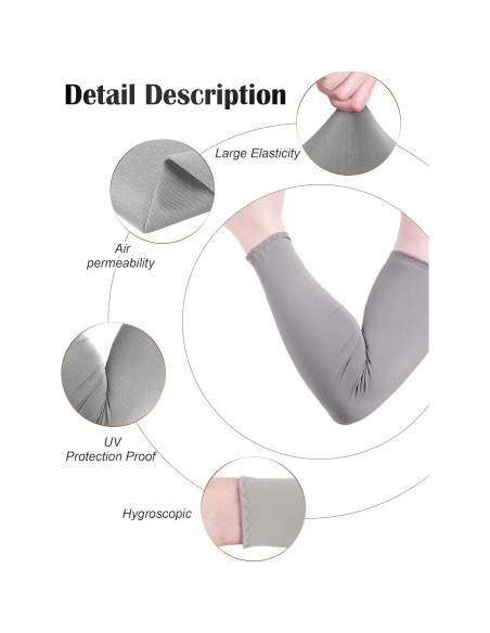 Manguitas de Protección UV Bememo - 9 Pares Unisex