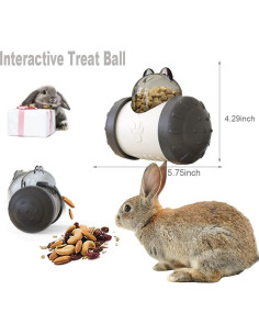 Bola de Golosinas Interactiva para Conejos Dbeans 14.6cm 2