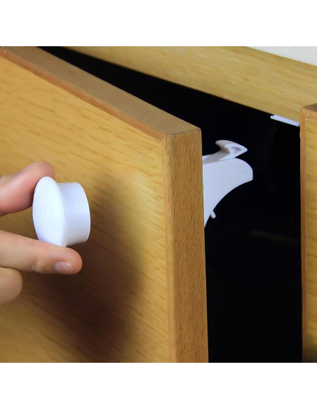 Kit de Cerraduras Magnéticas de Seguridad 2-Pack con Llave