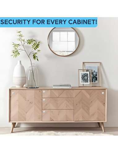 Kit de Cerraduras Magnéticas de Seguridad 2-Pack con Llave