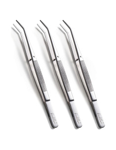 Juego de Pinzas Beaditive 3 Piezas 15 cm Acero Inoxidable Profesional