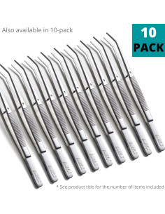 Juego de Pinzas Beaditive 3 Piezas 15 cm Acero Inoxidable Profesional 2