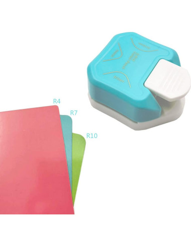 Cortador de esquinas 3 en 1 ANNIKEEY Verde - Perforadora manualidades