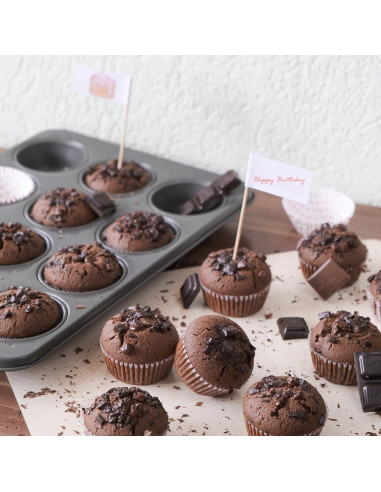 Forros de Cupcake Mini Cokiecan 1000 Pcs Blancos 3.18 cm