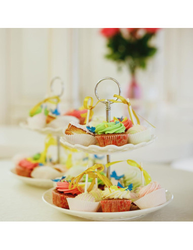 Forros de Cupcake Mini Cokiecan 1000 Pcs Blancos 3.18 cm