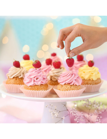 Forros de Cupcake Mini Cokiecan 1000 Pcs Blancos 3.18 cm